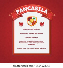 Selamat hari pancasila means happy pancasila day the symbol of the republic of indonesia