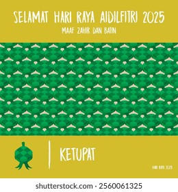 Selamat Hari Raya 2025. Various Raya cookies vector designs. Traditional Hari Raya poster, backdrop, background and bunting