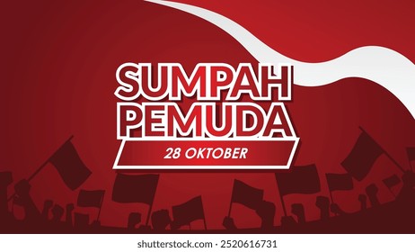 Selamat Hari Sumpah pemuda, feliz celebração do juramento da juventude indonésia