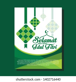 Selamat Idul Fitri Eid Mubarak Greeting Stock Vector (Royalty Free ...