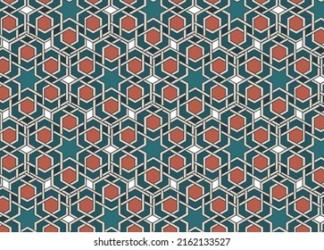 Selcuklu Mosaics, Anatolian architecture, Islamic Figure, abstract vector pattern