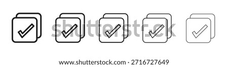 Select all icon design, logo, app, UI. Vector illustration, EPS