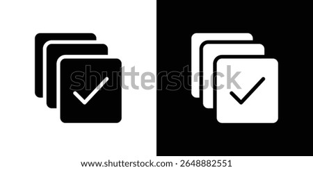 Select all icon of a flat style vector