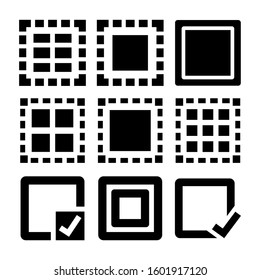 select all icon isolated sign symbol vector illustration - Collection of high quality black style vector icons
