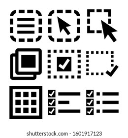 select all icon isolated sign symbol vector illustration - Collection of high quality black style vector icons
