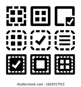 select all icon isolated sign symbol vector illustration - Collection of high quality black style vector icons
