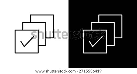 Select all icon in line design. Editable stroke icons.