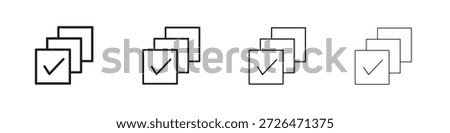 Select all icon outline trend modern simple versions
