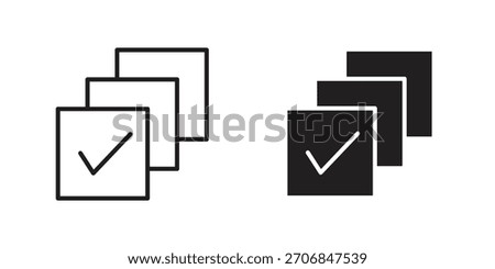 Select all icon symbol for logo, web, app designs.