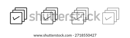 Select all icons, Set of linear icons. Black linear palm icons