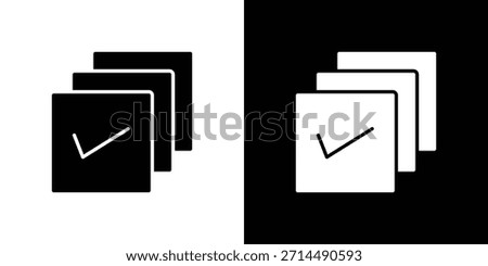 Select all icons vector silhouette design. Vector flat graphic design illustration.