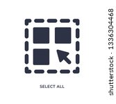 select all isolated icon. Simple element illustration from geometry concept. select all editable logo symbol design on white background. Can be use for web and mobile.