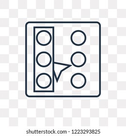 Select all vector outline icon isolated on transparent background, high quality linear Select all transparency concept can be used web and mobile
