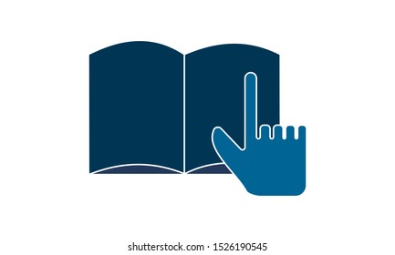 Select Book  icon. Vector illustration. Flat pictogram. Library symbol. 