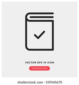 Select book vector icon