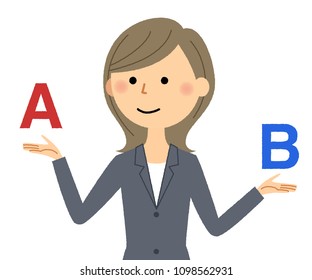 Select business woman