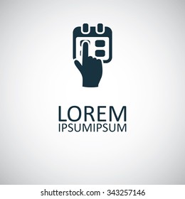 select calendar icon, on white background
