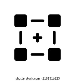 select, crop icon vector illustration logo template for many purpose. Isolated on white background.