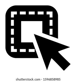 select element icon isolated sign symbol vector illustration - high quality black style vector icons
