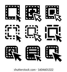 select element icon isolated sign symbol vector illustration - Collection of high quality black style vector icons
