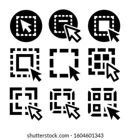 select element icon isolated sign symbol vector illustration - Collection of high quality black style vector icons
