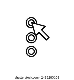 select element icon vector set collection for web