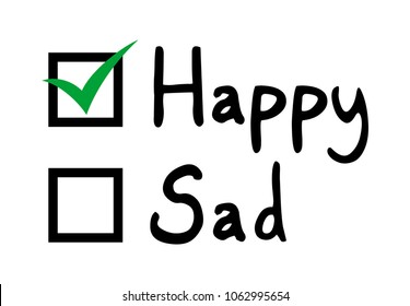 Select happy emotion