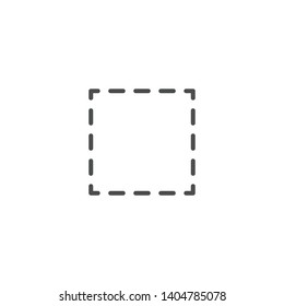 Select icon isolated on white background. Graphic symbol modern simple vector icon
