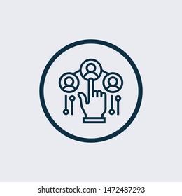 select icon isolated on white background from recruitment collection. select icon trendy and modern select symbol for logo, web, app