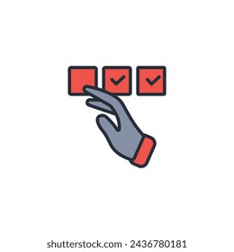 select icon. vector.Editable stroke.linear style sign for use web design,logo.Symbol illustration.