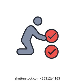 icono de selección. Vector. Trazo editable. Signo de estilo lineal para uso Diseño web, logotipo. Ilustración de símbolo.