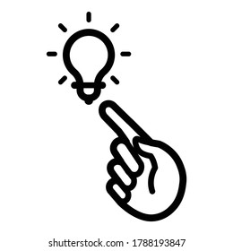 Select Idea Flat Icon Isolated On White Background