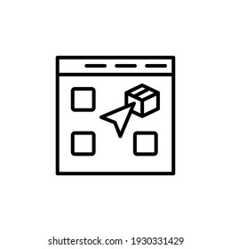 Wählen Sie das Artikelsymbol auf weißem Hintergrund aus. Perfekte Verwendung für Web, Muster, Design, Icon, ui, ux, etc.
