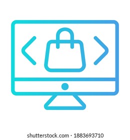 Select Product icon vector illustration in gradient style for any projects, use for website mobile app presentation