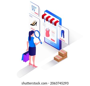 Select and search for online shopping items