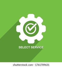 Select service icon , Business icon vector , Finance icon vector