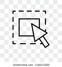 Select vector icon isolated on transparent background, Select logo concept