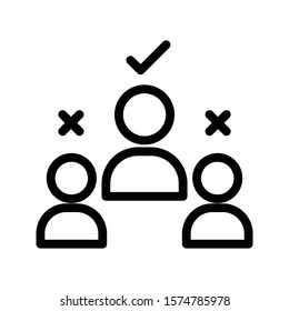 select vector thin line icon