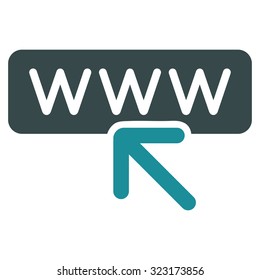 Select Website vector icon. Style is bicolor flat symbol, soft blue colors, rounded angles, white background.
