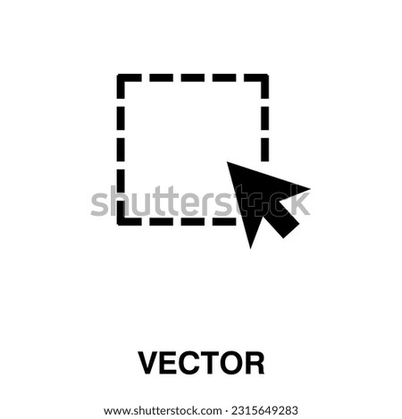 Selected Area Icon vector illustration on white background..eps