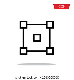 Selected Area Icon Vector isolated on white background