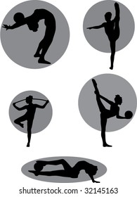 Selected gymnastic silhouette from collection