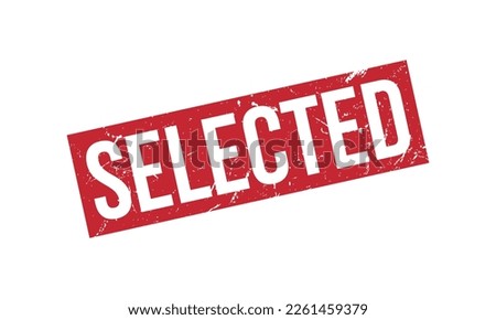 Selected Rubber Stamp Seal Vector