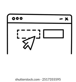 Selected State Icon Design. Representing Highlight. User Interaction. Design. Interface. Vector icon.