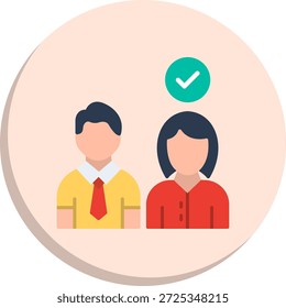 Selección del icono de estilo de círculo plano