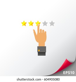 Selecting Stars as Rating Concept Icon