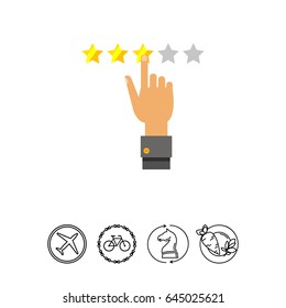 Selecting Stars as Rating Concept Icon
