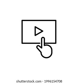 Selección del icono de vídeo, eps 10