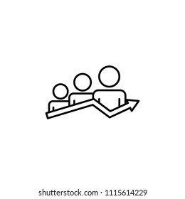 selection of the best employee line icon. Element of business organisation icon for mobile concept and web apps. Thin line best employee icon can be used for web and mobile on white background