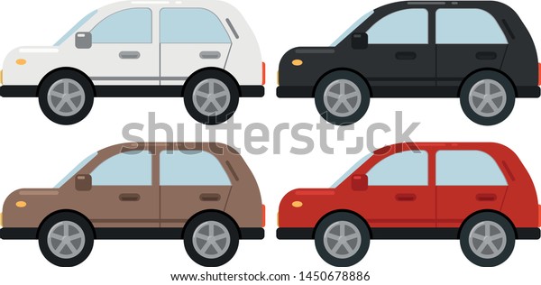 Selection of cars of\
different colors